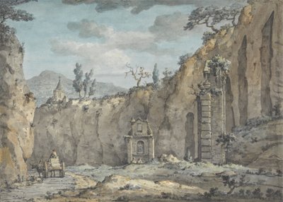 Carro di buoi nella grotta di Posillipo, c.1770 da William Marlow